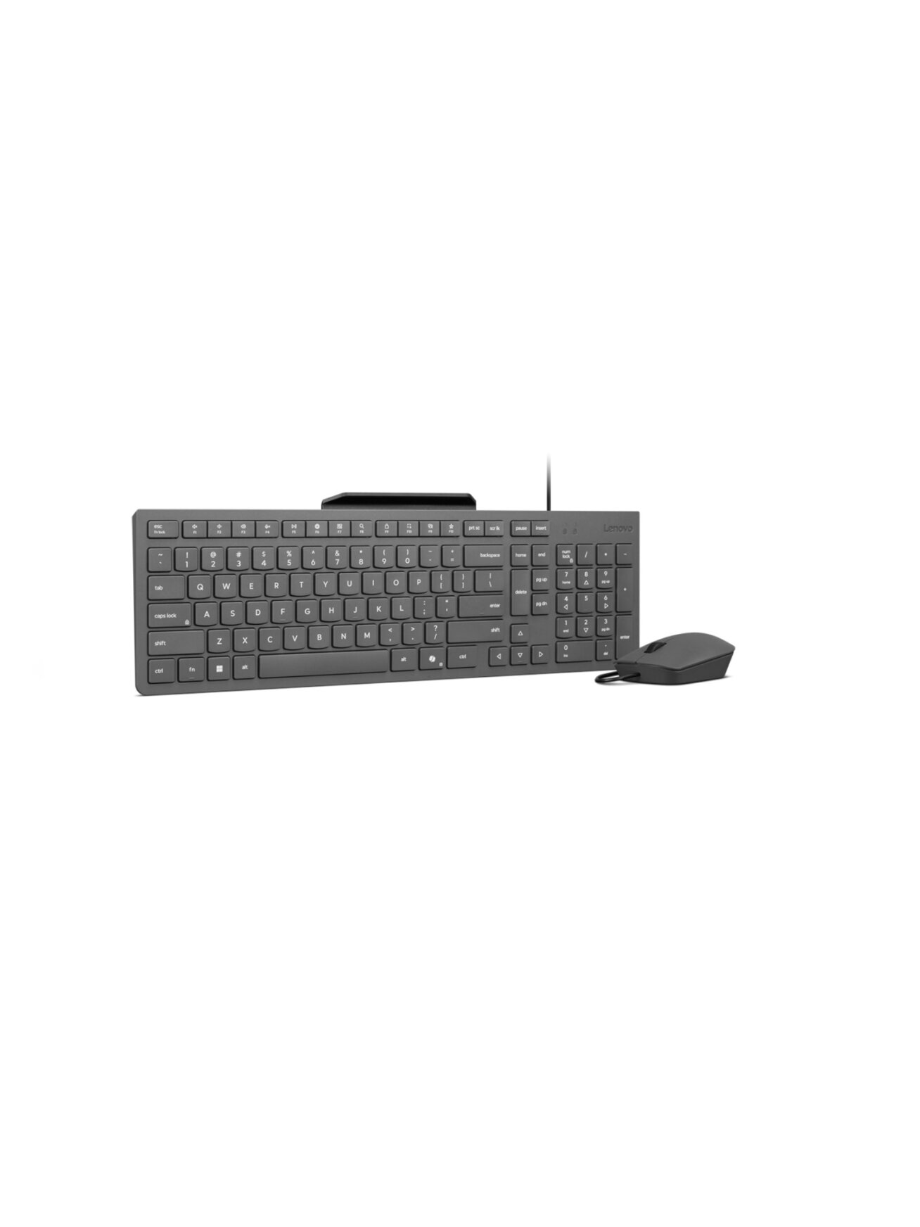 Lenovo 310 USB-A Wired Combo US English | Keyboard and Mouse Set | Wired | Mouse included | US English | Luna Grey 2