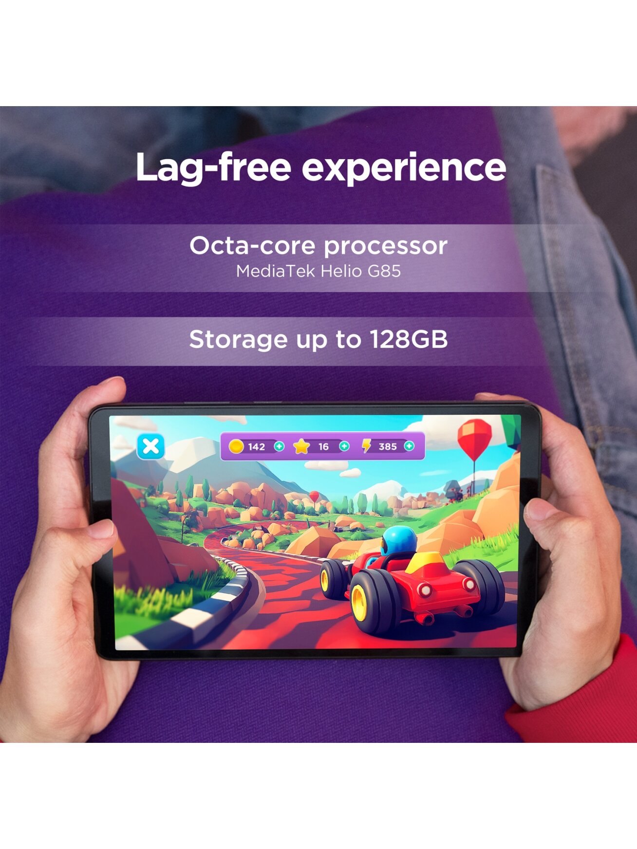 Lenovo Tab One Wi-Fi (w/o power adapter) | ZAF00255SE | 8.7 " | Luna Grey | IPS | 1340 x 800 pixels | MediaTek | Helio G85 | 4 GB | Soldered LPDDR4x | 64 GB | Wi-Fi | Front camera | 2 MP | Rear camera | 8 MP | Bluetooth | 5.3 | Android | 14 or Later | War 13 Lenovo Tab One Wi-Fi (w/o power adapter) | ZAF00255SE | 8.7 " | Luna Grey | IPS | 1340 x 800 pixels | MediaTek | Helio G85 | 4 GB | Soldered LPDDR4x | 64 GB | Wi-Fi | Front camera | 2 MP | Rear camera | 8 MP | Bluetooth | 5.3 | Android | 14 or Later | War 13