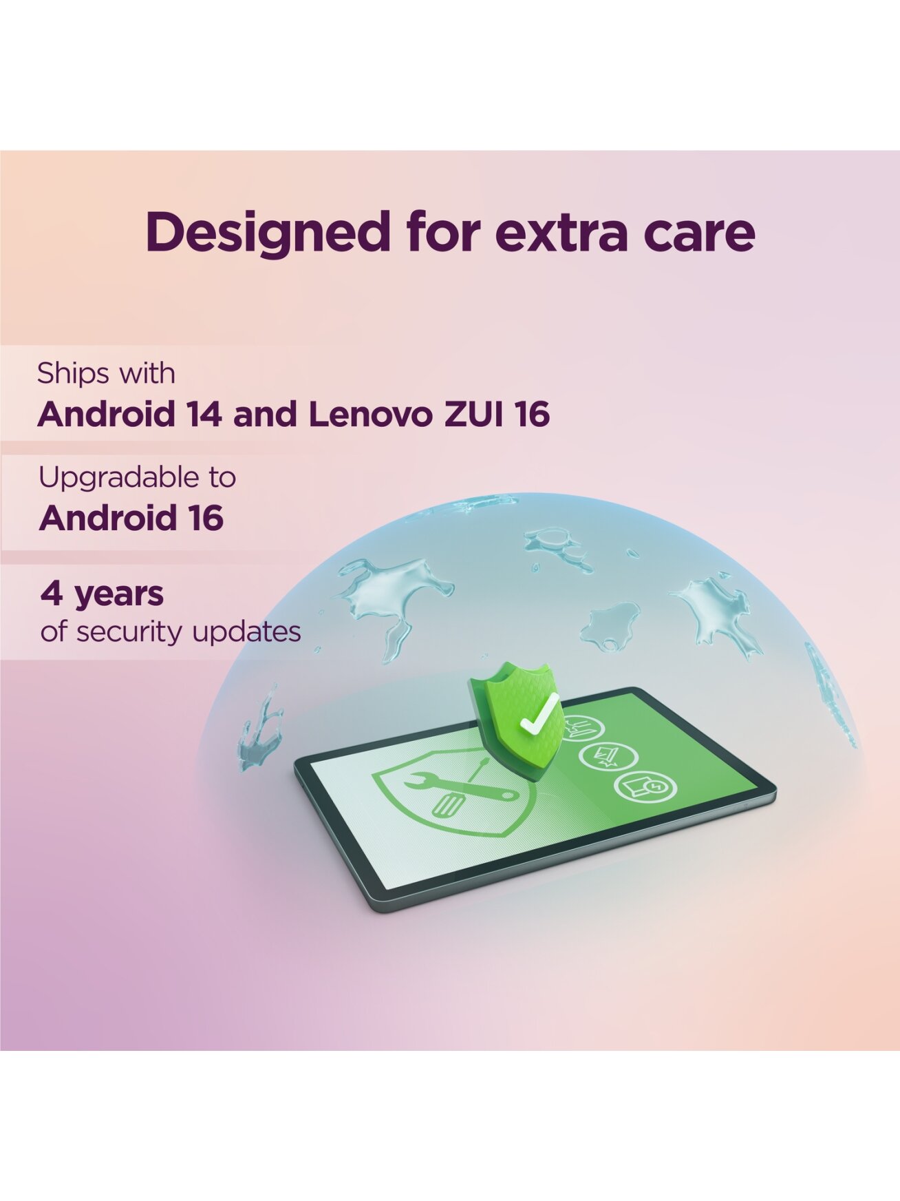 Lenovo Tab Wi-Fi (w/o power adapter) | ZAEH0167SE | 10.1 " | Luna Grey | IPS | 1920 x 1200 pixels | MediaTek | Helio G85 | 4 GB | Soldered LPDDR4x | 64 GB | Wi-Fi | Front camera | 5 MP | Rear camera | 8 MP | Bluetooth | 5.3 | Android | 14 (Android 15 & 16 12 Lenovo Tab Wi-Fi (w/o power adapter) | ZAEH0167SE | 10.1 " | Luna Grey | IPS | 1920 x 1200 pixels | MediaTek | Helio G85 | 4 GB | Soldered LPDDR4x | 64 GB | Wi-Fi | Front camera | 5 MP | Rear camera | 8 MP | Bluetooth | 5.3 | Android | 14 (Android 15 & 16 12