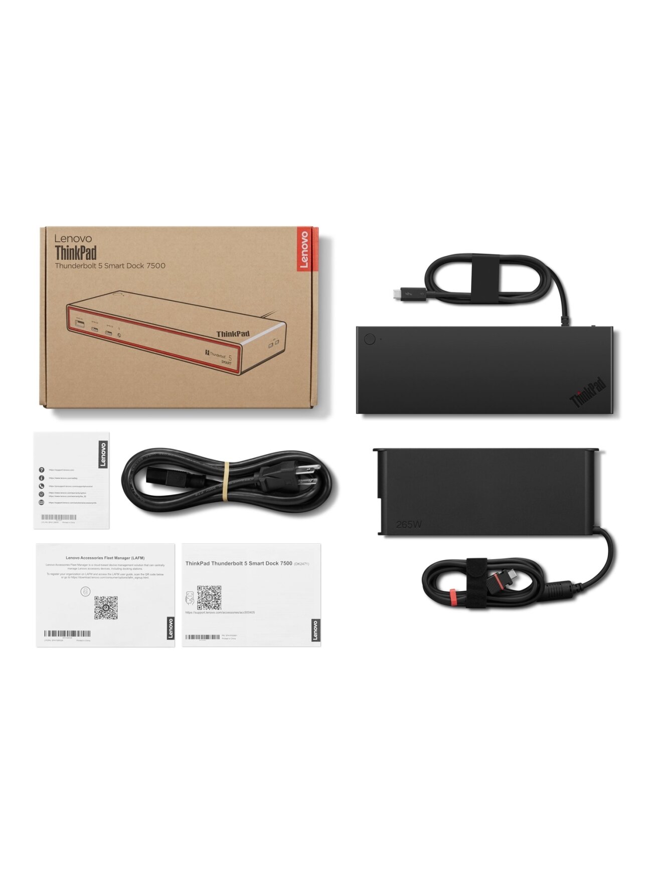 Lenovo ThinkPad Thunderbolt 5 Smart Dock 7500 - EU | DisplayPorts quantity 2 | HDMI ports quantity 1 | 180 W 8 Lenovo ThinkPad Thunderbolt 5 Smart Dock 7500 - EU | DisplayPorts quantity 2 | HDMI ports quantity 1 | 180 W 8
