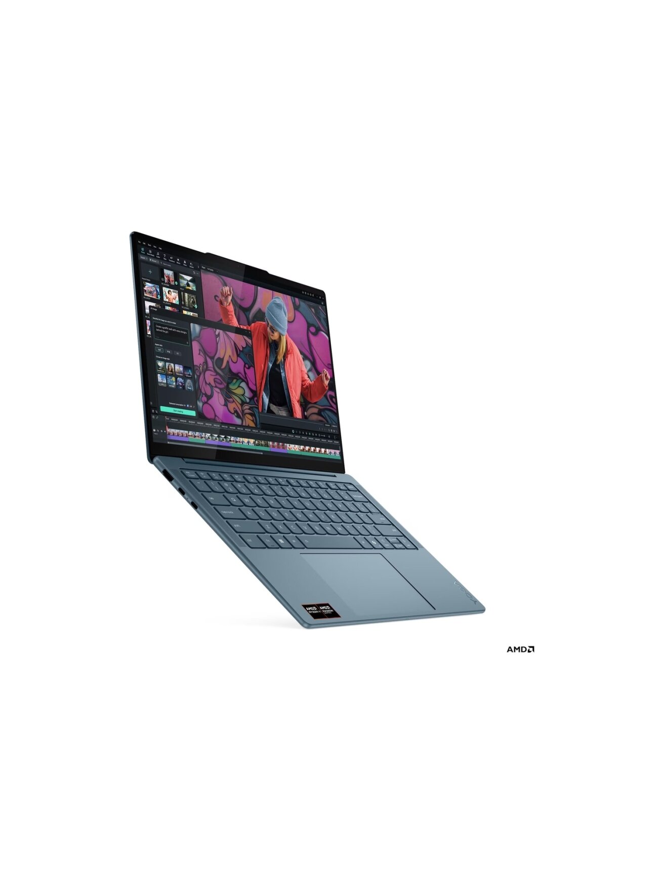 Lenovo Yoga Slim 7 14AKP10 14 WUXGA AMD R5 AI 330/16GB/512GB/AMD Radeon 820M/WIN11 Home/ENG Backlit kbd/Tidal Teal/2Y Warranty | Lenovo 3