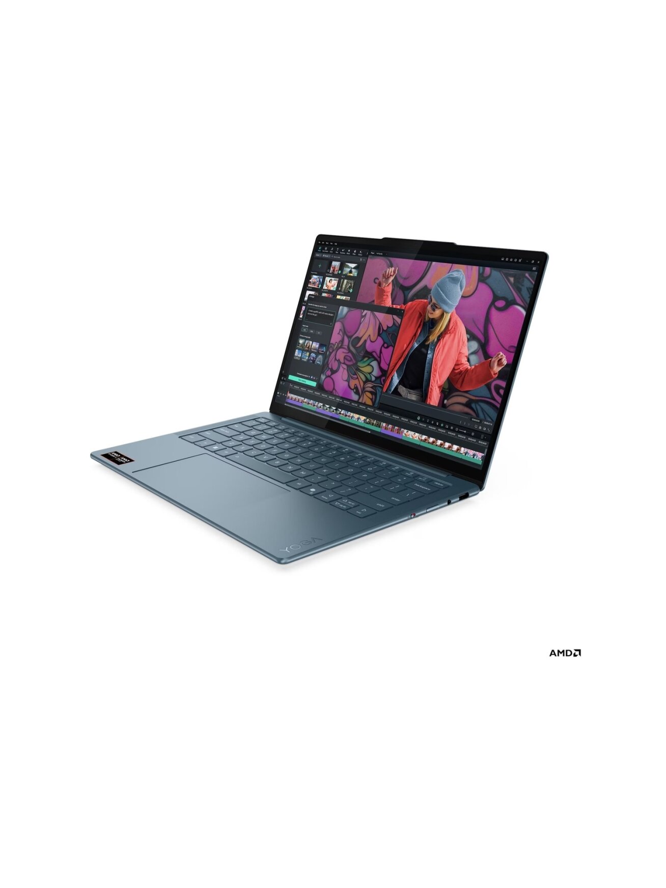 Lenovo Yoga Slim 7 14AKP10 14 WUXGA AMD R7 AI 350/16GB/512GB/AMD Radeon 860M/WIN11 Home/ENG Backlit kbd/Tidal Teal/2Y Warranty | Lenovo