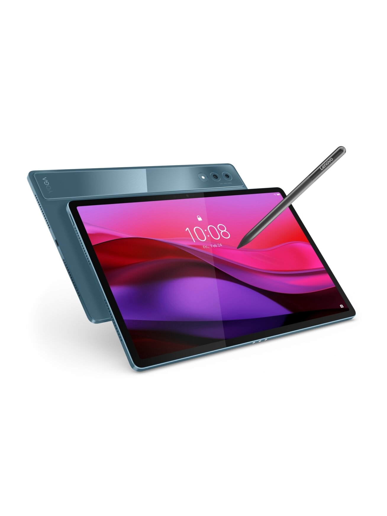 Lenovo | Yoga Tab Plus Wi-Fi (without power adapter) | ZAEG0018NL | 12.7 " | Tidal Teal | LTPS | 2944 x 1840 pixels | Qualcomm | Snapdragon 8 Gen 3 Mobile Platform | 16 GB | Soldered LPDDR5x | 256 GB | Wi-Fi | Front camera | 13 MP | Rear camera | 13 MP |  1