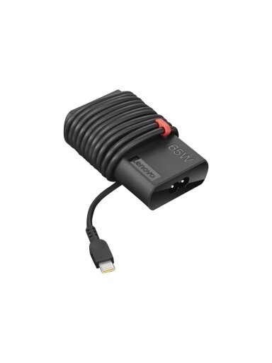 Lenovo | ThinkPad | 65W Slim | The ThinkPad 65W Slim AC Adapter – USB Type-C is the new adapter designed with slimmer size and cable management. It is your perfect replacement or spare power adapter for your ThinkPad notebooks. | USB Type-C | AC Adapter