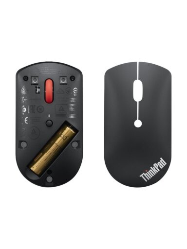 Lenovo | ThinkPad Bluetooth Silent Mouse w/o battery | Wireless | Bluetooth 5.0 | Black | 1 year(s) Lenovo | ThinkPad Bluetooth Silent Mouse w/o battery | Wireless | Bluetooth 5.0 | Black | 1 year(s)