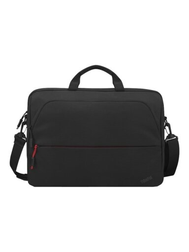 Lenovo | ThinkPad Essential 13-14-inch Slim Topload(Sustainable & Eco-friendly, made with recycled PET: Total 7.5% Exterior: 24%) | Essential | Fits up to size 14 " | Topload | Black | Shoulder strap Lenovo | ThinkPad Essential 13-14-inch Slim Topload(Sustainable & Eco-friendly, made with recycled PET: Total 7.5% Exterior: 24%) | Essential | Fits up to size 14 " | Topload | Black | Shoulder strap