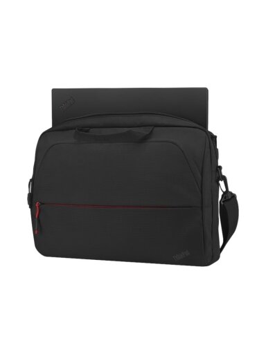 Lenovo | ThinkPad Essential 15.6" Topload (Sustainable & Eco-friendly, made with recycled PET: Total 7.5% Exterior: 24%) | Essential | Fits up to size 16 " | Topload | Black | Shoulder strap Lenovo | ThinkPad Essential 15.6" Topload (Sustainable & Eco-friendly, made with recycled PET: Total 7.5% Exterior: 24%) | Essential | Fits up to size 16 " | Topload | Black | Shoulder strap