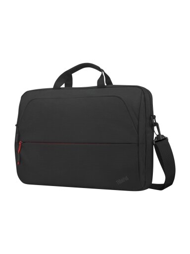 Lenovo | ThinkPad Essential 15.6" Topload (Sustainable & Eco-friendly, made with recycled PET: Total 7.5% Exterior: 24%) | Essential | Fits up to size 16 " | Topload | Black | Shoulder strap Lenovo | ThinkPad Essential 15.6" Topload (Sustainable & Eco-friendly, made with recycled PET: Total 7.5% Exterior: 24%) | Essential | Fits up to size 16 " | Topload | Black | Shoulder strap