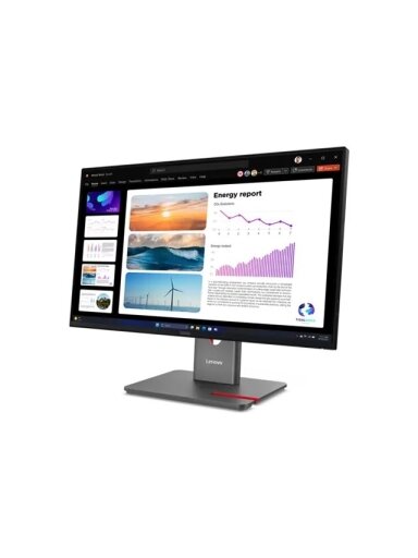 Lenovo | ThinkVision P24q-40 | 23.8 " | IPS | 16:9 | 120 Hz | 4 ms | 2560 x 1440 pixels | 300 cd/m² | HDMI ports quantity 1 | Raven Black | Warranty 36 month(s)