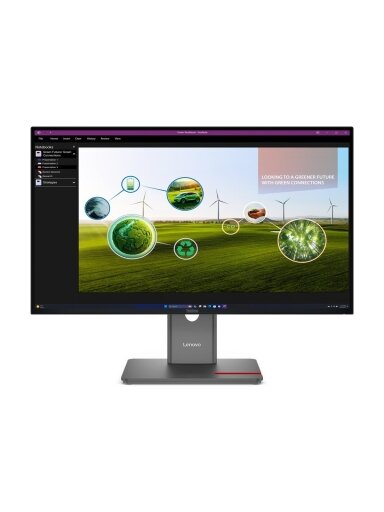Lenovo | ThinkVision | P27Q-40 | 27 " | IPS | 16:9 | 120 Hz | 4 ms | 350 cd/m² | HDMI ports quantity 1 | Eclipse black | Warranty 36 month(s)