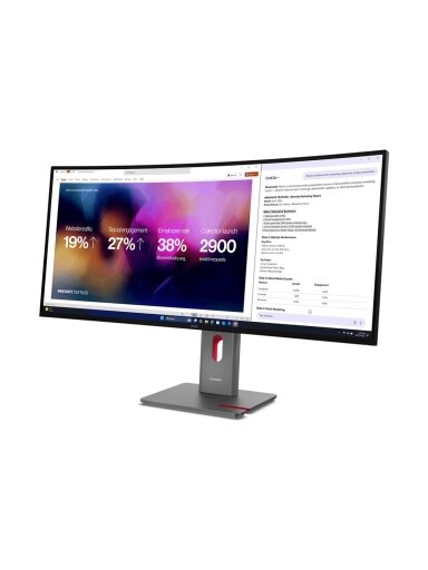 Lenovo | ThinkVision P40WD-40 | 39.7 " | IPS | WUHD | 21:9 | 120 Hz | 4ms GtG (Extreme mode) / 6ms GtG (Typical mode) ms | 5120 x 2160 pixels | 400 cd/m² | HDMI ports quantity 1 | Eclipse Black