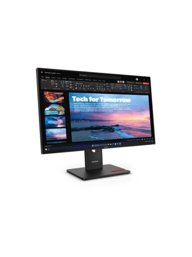 Lenovo | ThinkVision | T27QD-40 | 27 " | IPS | 16:9 | 120 Hz | 4 ms | 2560 x 1440 pixels | 350 cd/m² | HDMI ports quantity 1 | Eclipse black | Warranty 36 month(s)
