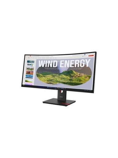 Lenovo | ThinkVision | T34WD-40 | 34 " | VA | 21:9 | 120 Hz | 4 ms | 3440 x 1440 pixels | 300 cd/m² | HDMI ports quantity 1 | Eclipse black | Warranty 36 month(s)