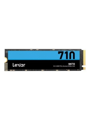 Lexar | M.2 NVMe SSD | NM710 | 1000 GB | SSD form factor M.2 2280 | Solid-state drive interface PCIe Gen4x4 | Read speed 5000 MB/s | Write speed 4500 MB/s Lexar | M.2 NVMe SSD | NM710 | 1000 GB | SSD form factor M.2 2280 | Solid-state drive interface PCIe Gen4x4 | Read speed 5000 MB/s | Write speed 4500 MB/s