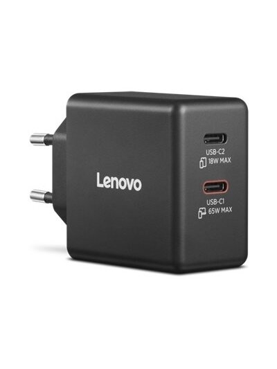 Lenovo Dual USB-C 65W GaN Charger - EU | USB-C | Charger 5 Lenovo Dual USB-C 65W GaN Charger - EU | USB-C | Charger 5