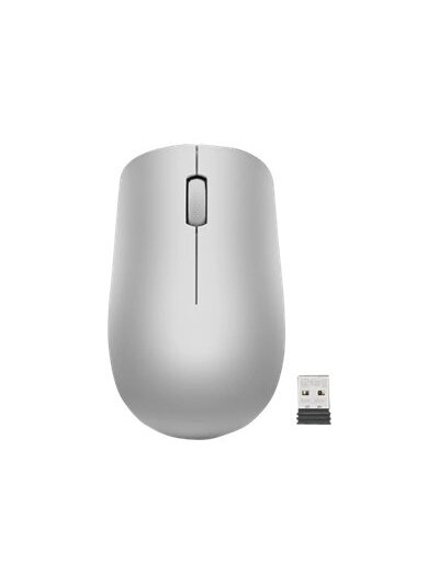 Lenovo | Wireless Mouse | 530 | Optical Mouse | 2.4 GHz Wireless via Nano USB | Platinum Grey | 1 year(s) 3