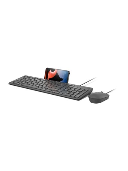 Lenovo 310 USB-A Wired Combo US English | Keyboard and Mouse Set | Wired | Mouse included | US English | Luna Grey 1
