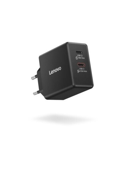 Lenovo Dual USB-C 65W GaN Charger - EU | USB-C | Charger 2 Lenovo Dual USB-C 65W GaN Charger - EU | USB-C | Charger 2