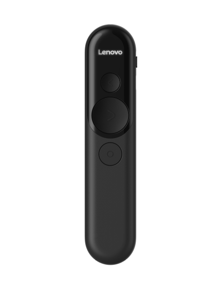 Lenovo | Laser Rechargeable Presentation Remote | Black 1