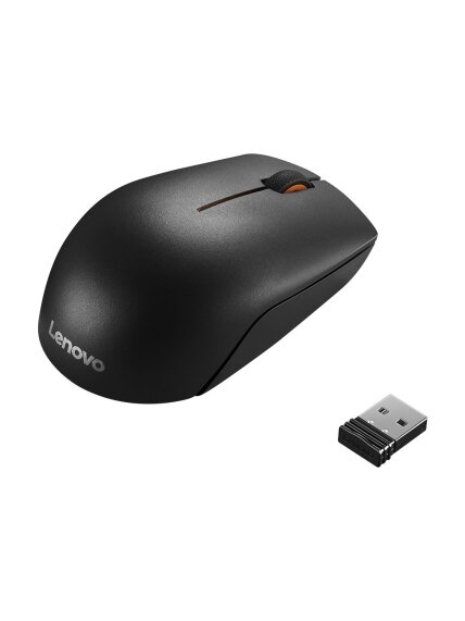 Lenovo | Wireless Compact Mouse | 300 | Optical Mouse | 2.4 GHz Wireless via Nano USB | Black | 1 year(s) Lenovo | Wireless Compact Mouse | 300 | Optical Mouse | 2.4 GHz Wireless via Nano USB | Black | 1 year(s)