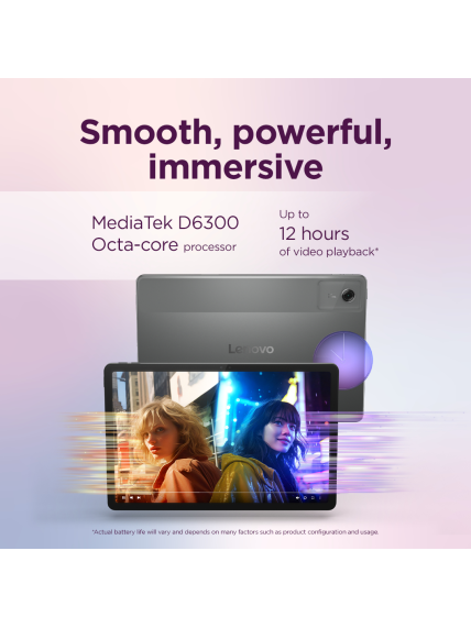 Lenovo ZAFR0399SE | Idea Tab Wi-Fi  (w/o power adapter) | 11 " | Luna Grey | IPS | 2560 x 1600 pixels | MediaTek | Dimensity 6300 | 8 GB | Soldered LPDDR4x | 256 GB | Wi-Fi | Front camera | 5 MP | Rear camera | 8 MP | Bluetooth | 5.2 | Android | 15 (OS up 22