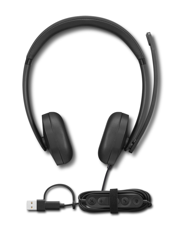 Lenovo Wired VoIP Headset 5000 (Teams) | Built-in microphone | USB Type-A, USB Type-C | Black 3 Lenovo Wired VoIP Headset 5000 (Teams) | Built-in microphone | USB Type-A, USB Type-C | Black 3