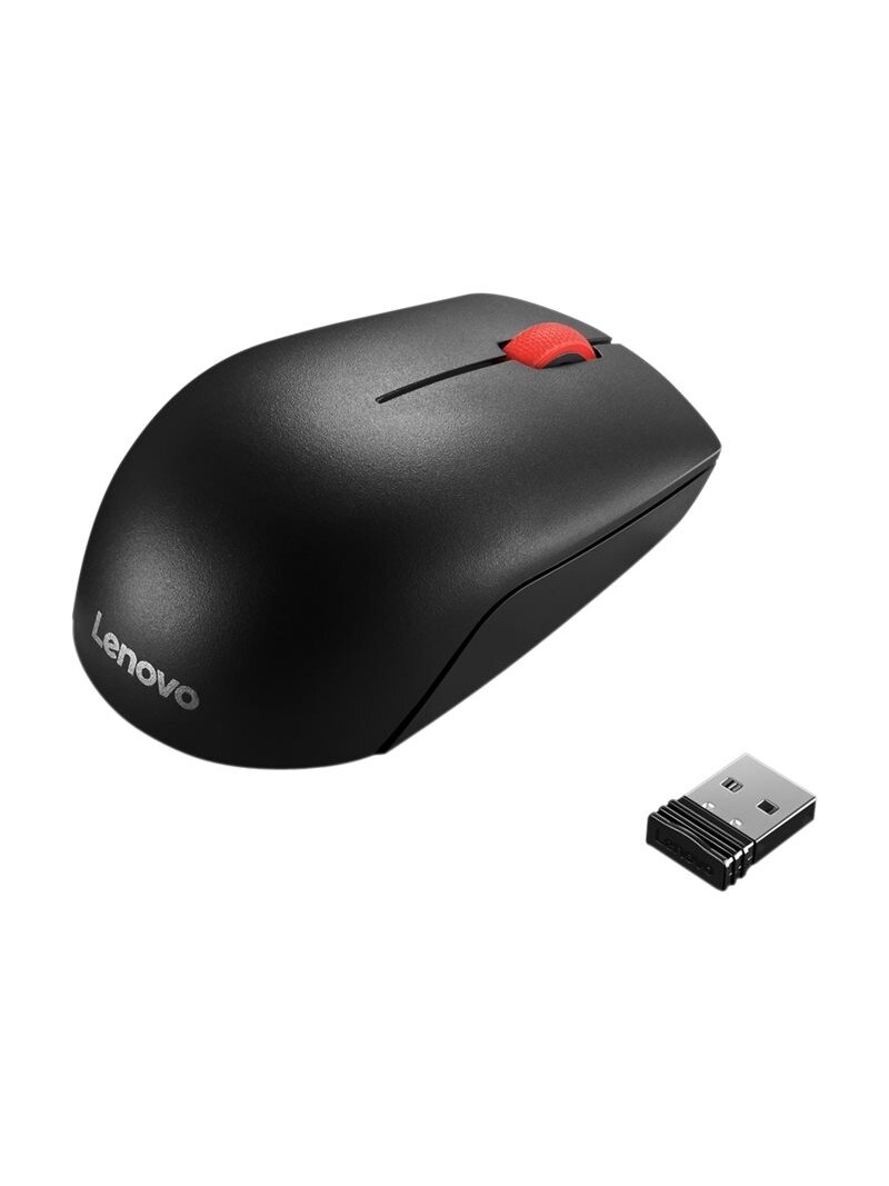 Lenovo | Mouse | Essential Compact | Standard | Wireless | Black Lenovo | Mouse | Essential Compact | Standard | Wireless | Black