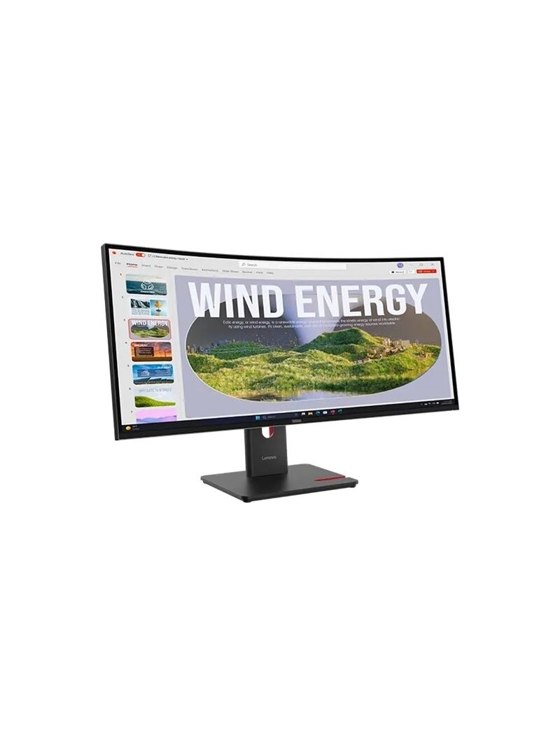 Lenovo | ThinkVision | T34WD-40 | 34 " | VA | 21:9 | 120 Hz | 4 ms | 3440 x 1440 pixels | 300 cd/m² | HDMI ports quantity 1 | Eclipse black | Warranty 36 month(s) 2