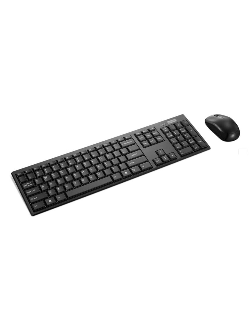 Lenovo 100 Wireless Combo Keyboard and Mouse | Keyboard and Mouse Set | Wireless | Mouse included | US Euro | Black Lenovo 100 Wireless Combo Keyboard and Mouse | Keyboard and Mouse Set | Wireless | Mouse included | US Euro | Black