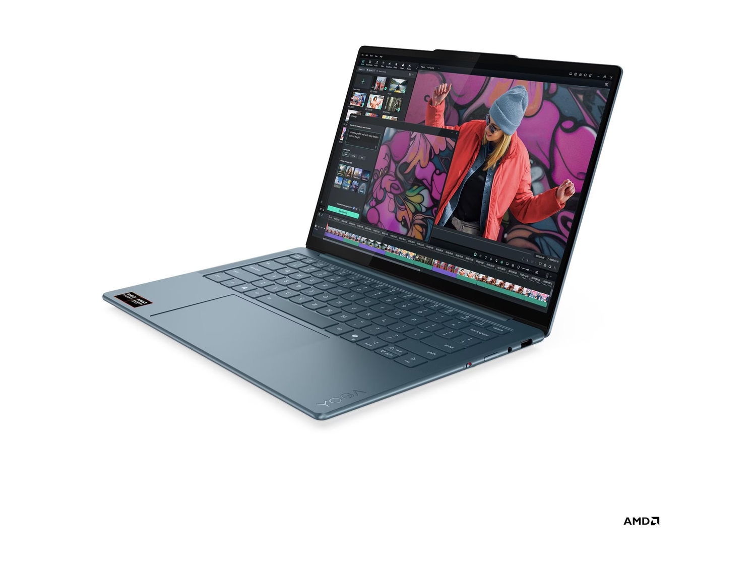 Teal R7 Lenovo Yoga Slim 7 14AKP10 14 WUXGA AMD R7 AI 350/16GB/512GB/AMD Radeon ...