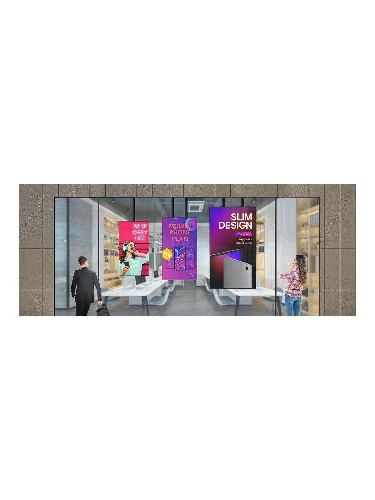 LG Window Facing Display | 49XS4P-B | 49 " | Landscape/Portrait | 24/7 | webOS | 8 ms 11