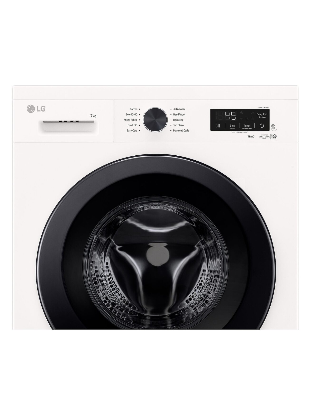 LG F2X10S7NWK | Washing Machine | Energy efficiency class A | Front loading | Washing capacity 7 kg | 1200 RPM | Depth 44 cm | Width 60 cm | Display | LED | Steam function | Essence White (Glossy) | Wi-Fi 6 LG F2X10S7NWK | Washing Machine | Energy efficiency class A | Front loading | Washing capacity 7 kg | 1200 RPM | Depth 44 cm | Width 60 cm | Display | LED | Steam function | Essence White (Glossy) | Wi-Fi 6