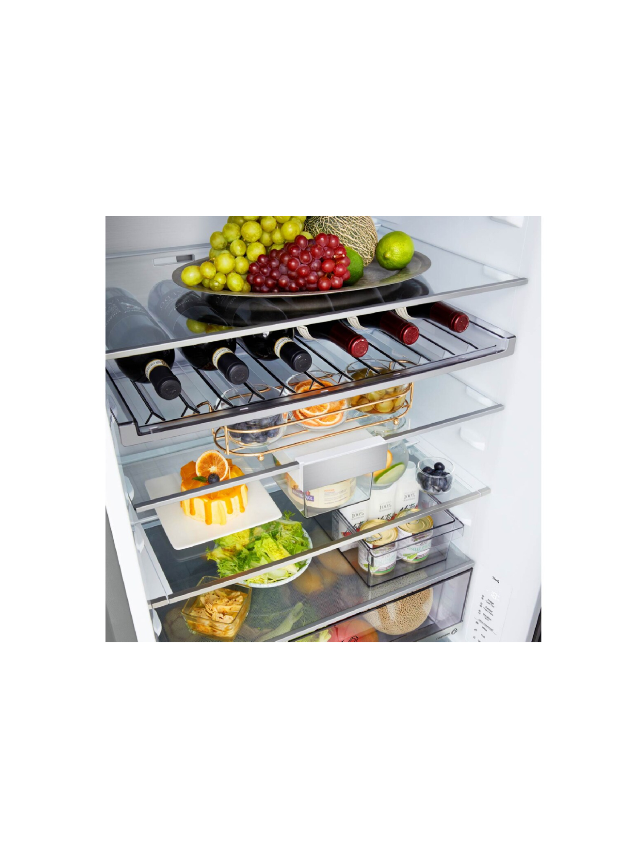 LG Refrigerator | GBBW726CPY | Energy efficiency class C | Free standing | Combi | Height 203 cm | Fridge net capacity 326 L | Freezer net capacity 139 L | Display | 33 dB | Prime Silver 10 LG Refrigerator | GBBW726CPY | Energy efficiency class C | Free standing | Combi | Height 203 cm | Fridge net capacity 326 L | Freezer net capacity 139 L | Display | 33 dB | Prime Silver 10