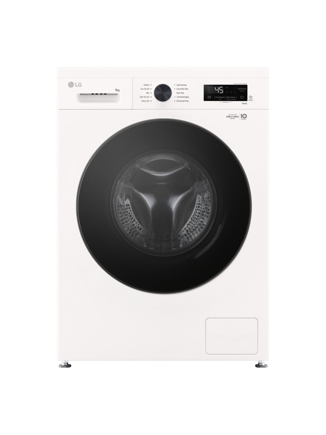 LG Washing machine | F4X1009NWB | Energy efficiency class A | Front loading | Washing capacity 9 kg | 1400 RPM | Depth 55 cm | Width 60 cm | Display | LED | Steam function | Direct drive | Wi-Fi | White 1 LG Washing machine | F4X1009NWB | Energy efficiency class A | Front loading | Washing capacity 9 kg | 1400 RPM | Depth 55 cm | Width 60 cm | Display | LED | Steam function | Direct drive | Wi-Fi | White 1
