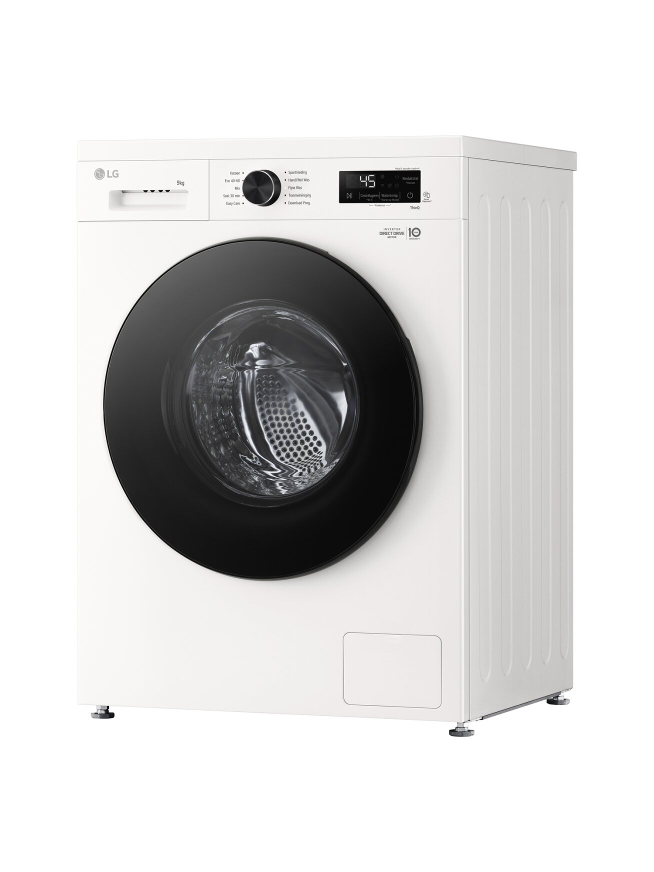 LG Washing machine | F4X1009NWB | Energy efficiency class A | Front loading | Washing capacity 9 kg | 1400 RPM | Depth 55 cm | Width 60 cm | Display | LED | Steam function | Direct drive | Wi-Fi | White 10 LG Washing machine | F4X1009NWB | Energy efficiency class A | Front loading | Washing capacity 9 kg | 1400 RPM | Depth 55 cm | Width 60 cm | Display | LED | Steam function | Direct drive | Wi-Fi | White 10