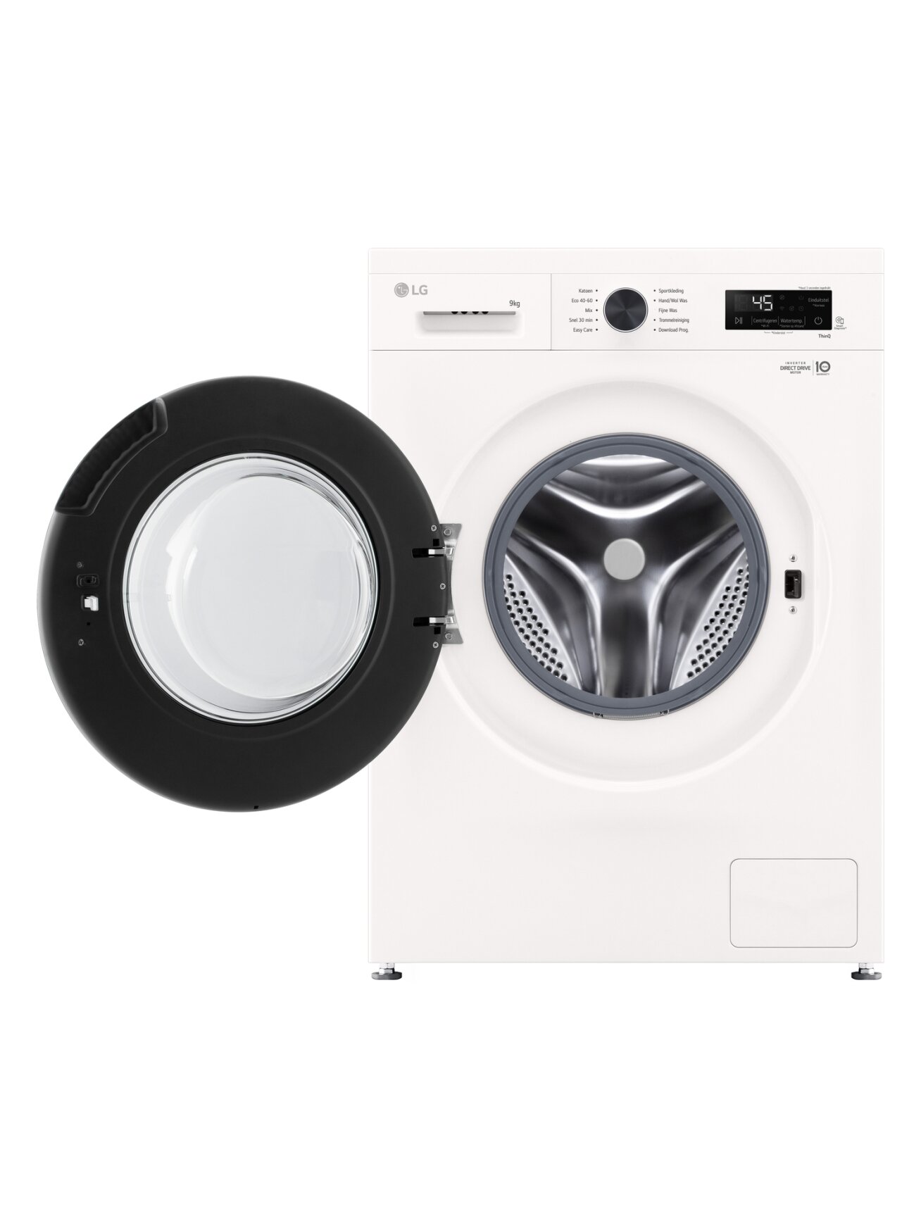 LG Washing machine | F4X1009NWB | Energy efficiency class A | Front loading | Washing capacity 9 kg | 1400 RPM | Depth 55 cm | Width 60 cm | Display | LED | Steam function | Direct drive | Wi-Fi | White 2 LG Washing machine | F4X1009NWB | Energy efficiency class A | Front loading | Washing capacity 9 kg | 1400 RPM | Depth 55 cm | Width 60 cm | Display | LED | Steam function | Direct drive | Wi-Fi | White 2