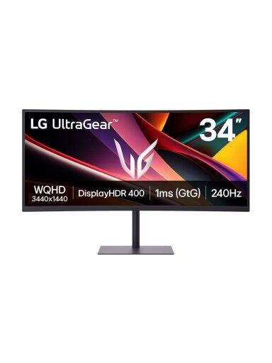 LG | 34G630A-B | 34 " | VA | WQHD | 21:9 | 240 Hz | 1 ms | 3440 x 1440 pixels | 300 cd/m² | HDMI ports quantity 2 | Black