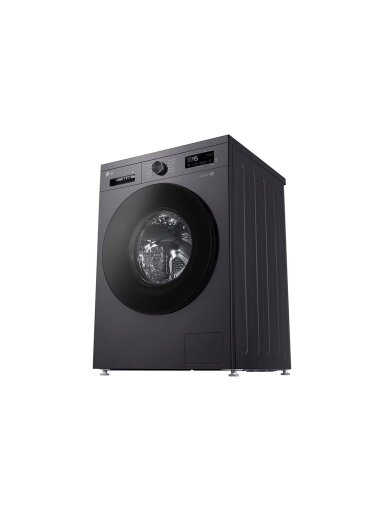 LG Washing machine | F4X1009NMB | Energy efficiency class A | Front loading | Washing capacity 9 kg | 1400 RPM | Depth 55 cm | Width 60 cm | Display | LED | Steam function | Direct drive | Wi-Fi | Graphite Black