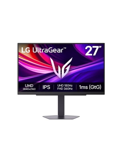 LG | 27G810A-B | 27 " | IPS | UHD | 16:9 | 180 Hz | 1 ms | 3840 x 2160 pixels | 400 cd/m² | HDMI ports quantity 2