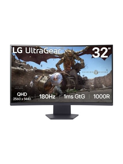 LG | 32GS60QC-B | 32 " | VA | QHD | 16:9 | 180 Hz | 1 ms | 2560 x 1440 pixels | 300 cd/m² | HDMI ports quantity 2