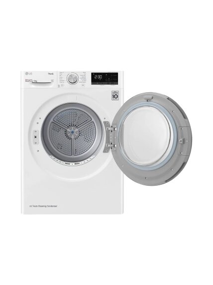 LG | Dryer Machine | RH80V3AV6N | Energy efficiency class D | Front loading | 8 kg | LED | Depth 69 cm | Wi-Fi | White 5 LG | Dryer Machine | RH80V3AV6N | Energy efficiency class D | Front loading | 8 kg | LED | Depth 69 cm | Wi-Fi | White 5