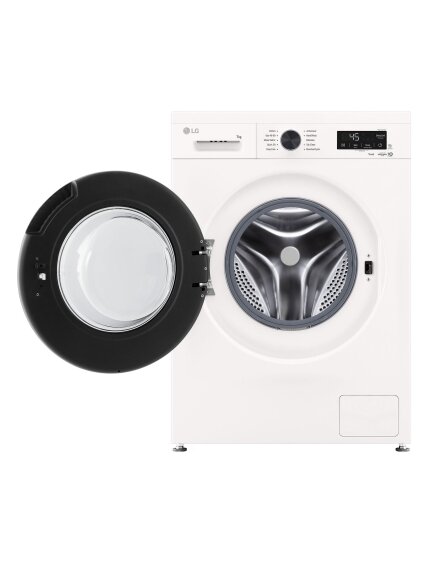 LG F2X10S7NWK | Washing Machine | Energy efficiency class A | Front loading | Washing capacity 7 kg | 1200 RPM | Depth 44 cm | Width 60 cm | Display | LED | Steam function | Essence White (Glossy) | Wi-Fi 3