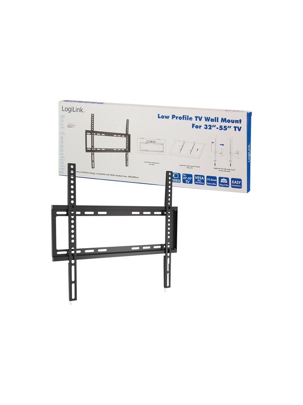 Logilink BP0009 TV Wall mount, 32–55", fix, 19,5mm | Logilink Logilink BP0009 TV Wall mount, 32–55", fix, 19,5mm | Logilink
