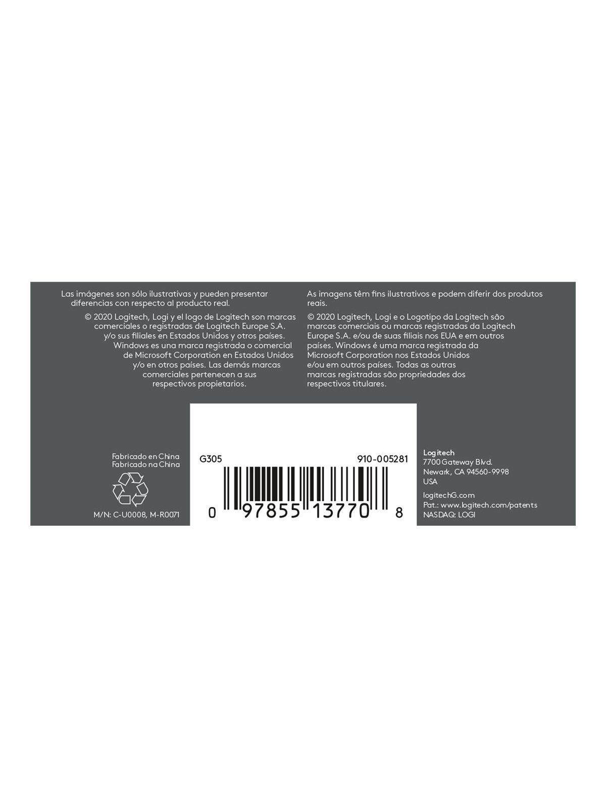 Logitech Mouse G305 black 910-005283 | Logitech 12 Logitech Mouse G305 black 910-005283 | Logitech 12