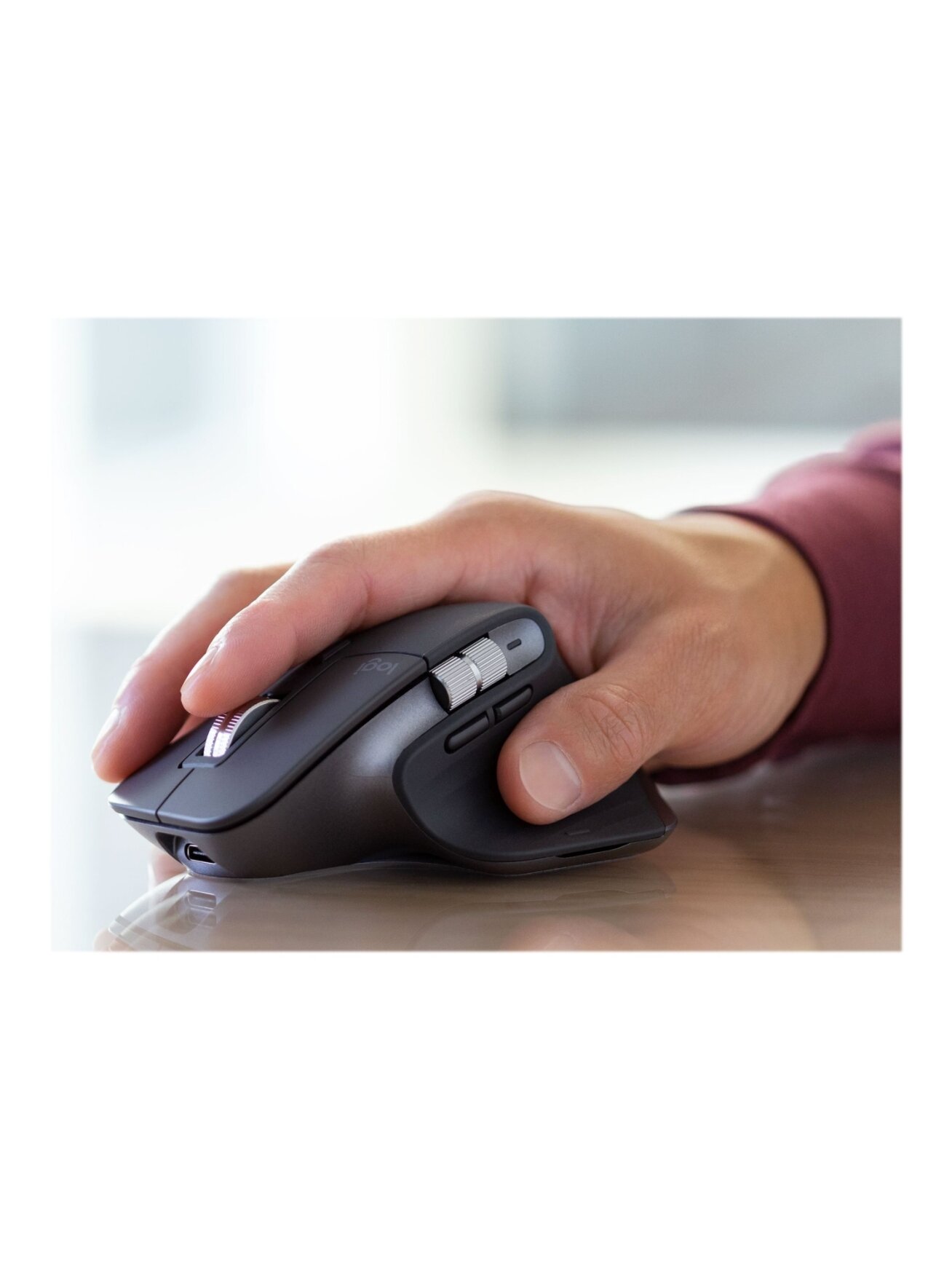 Logitech Mouse | MX MASTER 3S | Wireless | Bluetooth | Graphite 6