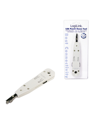 Logilink | LSA Punch Down Tool | LSA Punch Down ToolSuitable for on-wall and in-wall wallplatesCutting of the extending cable end in one stepAccording to the standard EIA/TIA 568 BFor Network, DSL and ISDNEasy to useWith self-tapping contacts 2 Logilink | LSA Punch Down Tool | LSA Punch Down ToolSuitable for on-wall and in-wall wallplatesCutting of the extending cable end in one stepAccording to the standard EIA/TIA 568 BFor Network, DSL and ISDNEasy to useWith self-tapping contacts 2