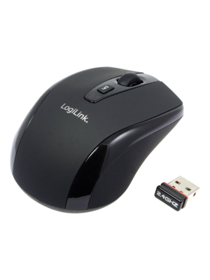 Logilink | Maus optisch Funk 2.4 GHz | wireless | 2.4GH wireless mini mouse with autolink | Black Logilink | Maus optisch Funk 2.4 GHz | wireless | 2.4GH wireless mini mouse with autolink | Black