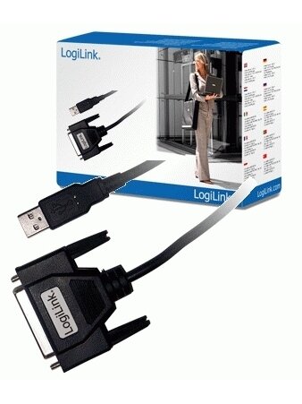 Logilink | USB 2.0 adapter to Paralel (LPT) DB25 , 1,8m | USB-A to LPT USB A male | DB25 1 Logilink | USB 2.0 adapter to Paralel (LPT) DB25 , 1,8m | USB-A to LPT USB A male | DB25 1