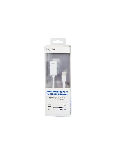 Logilink | Adapter Mini DisplayPort to HDMI with Audio: | Grey | Mini DisplayPort | HDMI A | 0.1 m Logilink | Adapter Mini DisplayPort to HDMI with Audio: | Grey | Mini DisplayPort | HDMI A | 0.1 m