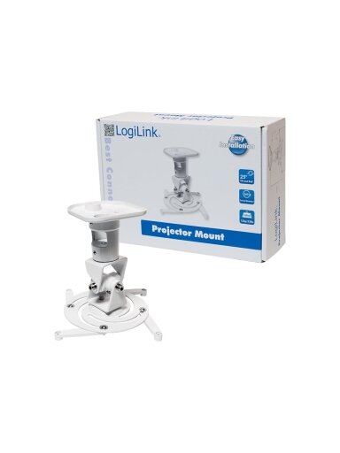 Logilink BP0003 Projector mount, ceiling, universal, 220 mm, white | Logilink
